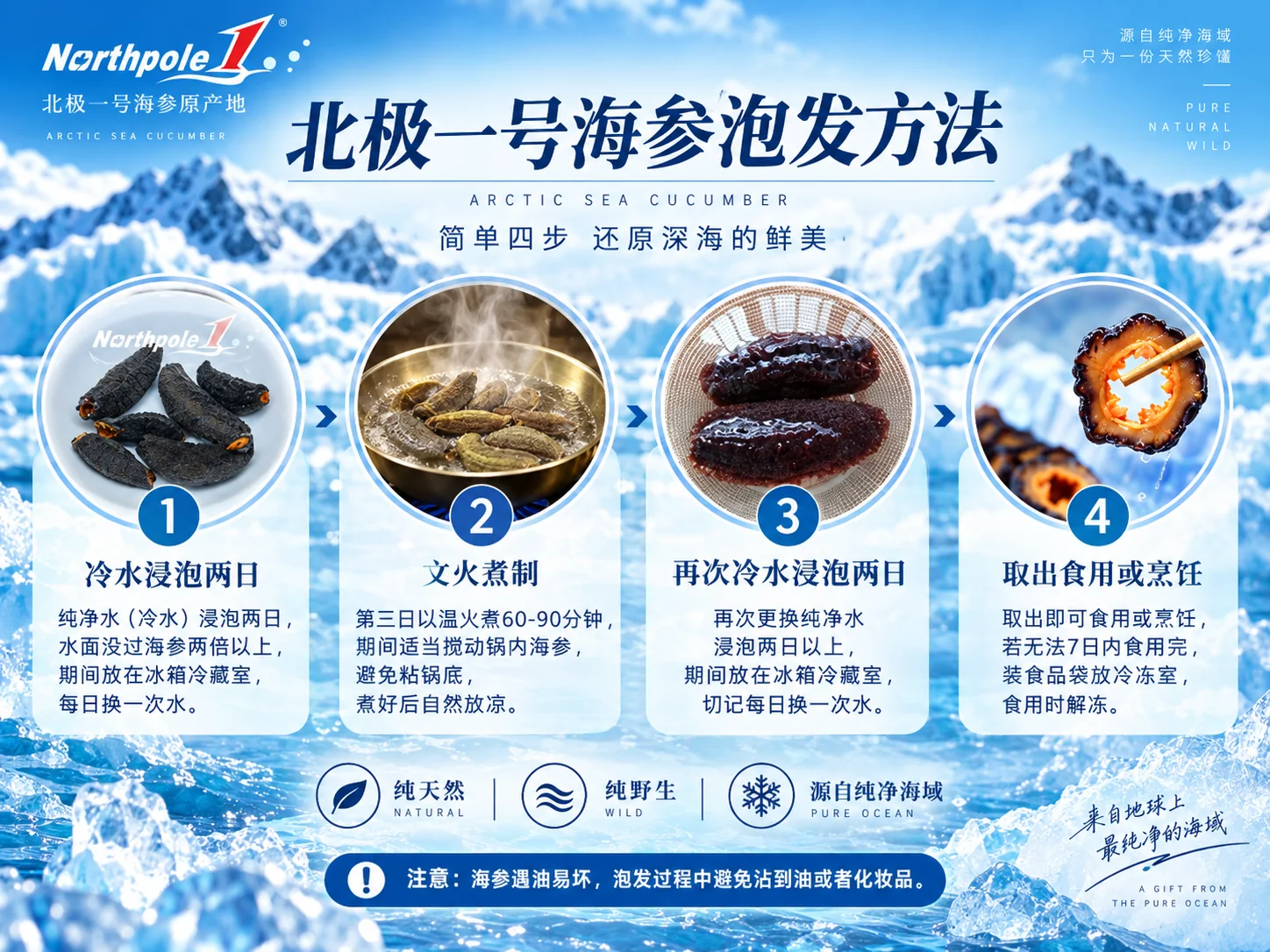北极一号黑金帝王级海参产品资料图6